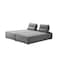 Homeroots Gray Fabric L Shaped Two Piece Sofa and Chaise Sectional 473577 - alternate 2
