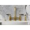 Kingston Brass Bridge Kitchen Faucet with Brass Sprayer, Brushed Brass KS8287CKLBS - alternate 2
