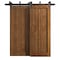 Sartodoors Sliding Closet Barn Bypass Doors 72 x 96 inches, Ego 5006 Cognac Oak Veneer, Modern 6.6ft Rails Ha EGO5006BBB-DKO-7296 - alternate 1
