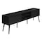 Monarch Specialties TV Stand, 72'', Media Entertainment Center, Living Room, Black Laminate, Contemporary I 2783 - alternate 3