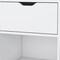 Homeroots 20" White Wood One Drawer Nightstand 553688 - alternate 5