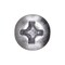 Auveco 8 x 1in Phillips Oval Head Tapping Screw Chrome, 100PK 2713 - alternate 2