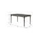 Homeroots 59" Gray Wood Dining Table 630365 - alternate 5