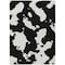 Homeroots 9' X 12' Black And Ivory Abstract Washable Indoor Outdoor Area Rug 614513 - alternate 3