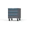 Strong Hold 3 drawer cabinet - (2x 7in, 1x 8in) - Blue accents - Keyed Alike S3036-PCAAS-0301FS - alternate 3