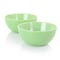 Martha Stewart 2 Piece 6 Inch Jadeite Glass Bowl Set in Jade Green 128937.01 - alternate 4