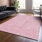 Homeroots 9' X 12' Pink And Ivory Geometric Washable Indoor Outdoor Area Rug 600850 - alternate 6