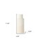Homeroots 11" Beige And White Color Block Ceramic Cylinder Table Vase 392194 - alternate 4