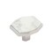 Amerock Carrione 1-5/8 inch 41mm Length Marble White/Polished Nickel Cabinet Knob BP36638MWPN - alternate 1