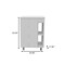 Homeroots 24" White Wood Freestanding Double Door Bathroom Vanity With Sink 478253 - alternate 4