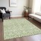 Homeroots 9' X 12' Green And Ivory Damask Washable Indoor Outdoor Area Rug 595143 - alternate 4