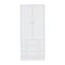 Homeroots 19in White Wood Corner Accent Chest 732031 - alternate 1