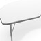 Flash Furniture Commercial Adjustable Height Kidney Activity Table with Locking Casters-White XU-A4896-KIDNY-WHT-T-P-CAS-GG - alternate 5