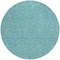 Homeroots 8' Teal Blue Black And Ivory Round Geometric Washable Indoor Outdoor Area Rug 596772 - alternate 7