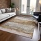 Homeroots 5' X 8' Beige Brown And Gray Abstract Washable Indoor Outdoor Area Rug 605974 - alternate 6