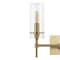 Jonathan Y Cato 13.5" 2-Light Modern Farmhouse Iron/Glass LED Vanity, Brass Gold/Clear JYL7806C - alternate 5