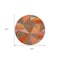 Homeroots 8' Rust Gray And Pink Round Geometric Washable Indoor Outdoor Area Rug 600392 - alternate 6