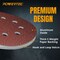 Powertec 5 in. 8 Hole Hook and Loop Sanding Discs, 120 Grit, 50PK 45012-P2N - alternate 7