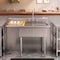 Koolmore 2 Compartment Stainless Steel  Commercial Kitchen Prep & Utility Sink with Drainboard SB141611-12L3 - alternate 6