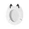 Mayfair By Bemis Toilet Seat Benton Slow Close Round White Enameled Wood Gloss 26MBSL 000 - alternate 4