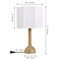 Jonathan Y Lisbet 21" Mid-Century Modern Tubular Gourd Resin LED Table Lamp w/Octagonal Shade, Light Brown Wood JYL1160C - alternate 4