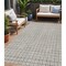 Homeroots 5' X 8' Taupe And Gray Geometric Washable Indoor Outdoor Area Rug 595608 - alternate 1