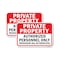 Signmission Private Property Authorized Personnel Only Trespas, 18'' X 24'' 2 Signs, Heavy Gauge Aluminum, 2PK A-1824-2PACK-24849 - alternate 1