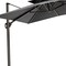 Homeroots 11ft Dark Gray Polyester Round Tilt Cantilever Patio Umbrella With Stand 485673 - alternate 3