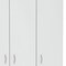 Homeroots 71" White Three Door Two Drawer Combo Dresser 534932 - alternate 5