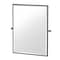 Gatco Bleu 32.5" Framed Rectangle Mirror, Matte Black 4719MXFS - alternate 1
