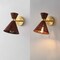 Jonathan Y Zoey 10" 1-Light Mid-Century Vintage Retro Rattan/Metal LED Sconce w/Adjustable Shade, Dark Brown/Bra JYL1601B - alternate 8