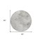 Homeroots 8' Silver Gray And Ivory Round Abstract Washable Indoor Outdoor Area Rug 577627 - alternate 5