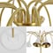 Jonathan Y Vivian 61" 10-Light Mid-Century Modern Iron Medusa Multi Head LED Floor Lamp, White/Brass Gold JYL3096A - alternate 7