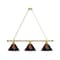 Holland Bar Stool Co USC Trojans 3 Shade Billiard Light, Brass Fixture BL3BRSouCal - alternate 1