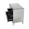 Homeroots 30" Clear Glass Three Drawer Chest 389735 - alternate 5