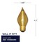 Bulbrite 25-Watt C15 E26 Incandescent Light Bulb Medium Base Spunlight Amber 2200k, 25PK 861980 - alternate 7