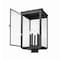 Z-Lite Hartwell 5-Light Outdoor Post Mount Fixture, 12 in W x 25.25 H, Sand Black 5019PHXLS-BK - alternate 4