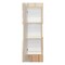 Homeroots 13" Natural Wood Freestanding Single Door Bathroom Vanity And Medicine Cabinet 543594 - alternate 2