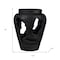 Homeroots 18" Black Solid Wood Modern Abstract Table Vase With Sculptural Details 659066 - alternate 3