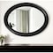 Homeroots 33" Black Oval Framed Accent Mirror 384187 - alternate 7