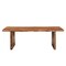 Homeroots 86" Brown Wood Double Pedestal Live Edge Dining Table 565237 - alternate 1