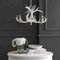Jonathan Y Eldora 26" 4-Light Rustic Farmhouse Adjustable Resin Antler LED Chandelier, White JYL6301B - alternate 10