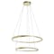 Afx Oberon 32in. Double LED Pendant - 80W - Light Antique Brass OBRP2432LAJUDLB - alternate 4