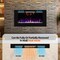 Edendirect 42.01-in W Black Wall mount LED Flat wall Electric Fireplace with Remote Control Included ZR-EF42 - alternate 5