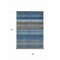 Homeroots 5' X 8' Navy Blue Sky Blue And Taupe Striped Washable Indoor Outdoor Area Rug 614816 - alternate 6