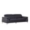Homeroots 88" Blue Italian Leather Solid Wood Sofa 720450 - alternate 7