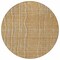 Homeroots 8' Gold Gray And Ivory Round Striped Washable Indoor Outdoor Area Rug 597387 - alternate 4