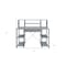 Homeroots 47" Gray and Black Computer Desk 491448 - alternate 2