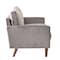 Homeroots Gray Velvet Modern Tufted Modular Sofa 473441 - alternate 4