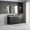 James Martin Vanities Brookfield 72 in. Double Vanity, Black Onyx w/ 3 CM Victorian Silver Silestone Top 547-V72-BKO-3VSL - alternate 5